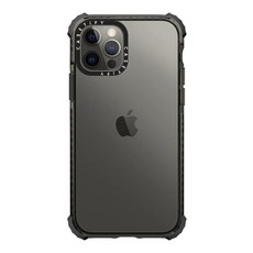  CASETiFY 폰 12 프로폰 12용 울트라 임팩트 케이스프로스트 클리어, Black 