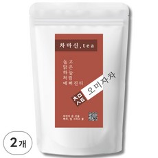 차마신티 오미자차 원물 100% 저온가공 친환경 PLA 삼각티백, 2개, 1g, 50개입