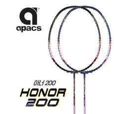 APACS 아펙스 아너 200 신소재 카본 배드민턴라켓, 단품