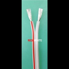 PVC 절연 베어 구리 전원 라인 LED 케이블 레드 블랙 화이트 RVB 2 핀 전선 22 20 18 16 14 12AWG UL2468 1 m 5m, [02] Red White, [02] 5 Meters, [01] 22AWG 0.3mm2, 1개