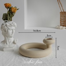 북유럽 심플 세라믹 무광 화병 드라이플라워 조화 베이직 오브제, E