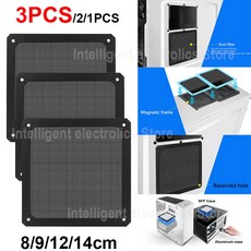 냉각팬 1-3 개 80mm 90mm 120mm 140mm PC 섀시 냉각 팬 먼지 필터 자석 방진 메쉬 커버 컴퓨터 네트 가드 구멍 포함, [01] 8cm, [03] 3PCS, 01 CHINA_01 8cm_03 3PCS, 01 CHINA_01 8cm_03 3PCS