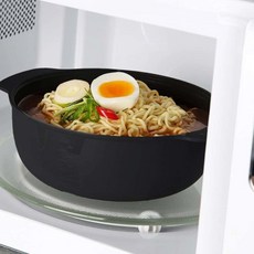 찜기 라면 용기 냄비 쿡앤밥 신형 전자렌지 계란 만두 중소 2p세트, 1세트