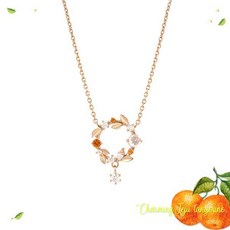 클루 싱그러움 가득한 돌작지근 제주감귤 실버 주얼리세트 CLER19871 CLBR19801