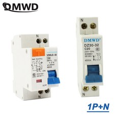 배선용차단기 누전 미니 회로 dpn dz30-32 dz30le-32 1p+n 10a, 32a, 1개 - n30le