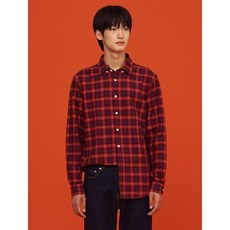 빈폴멘 [빈폴] [REGULAR] Unisex 레드 타탄 체크 셔츠 (BC0864C156)