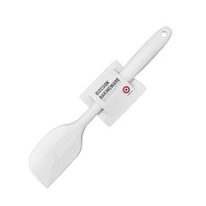 비즈쿡 실리콘 통주걱 36cm (특대) 화이트 싹쓸이 다용도 주걱 이유식 스패츌러, 1개