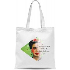 모든 sas Shopper bag frida kahlo 100 % 코튼 캔버스 프린트 이탈리아 제