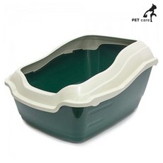 엠펫 하이백 키높이 고양이 화장실 (CAT-L21) (그린)