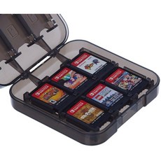 24 닌텐도 스위치 게임용 베이직 게임 보관 케이스 - 3 4 x 인치 블루 731600, 블랙, 게임 저장 케이스, 1개