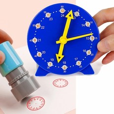 시간배우기 시계놀이 와 스템프, 1개