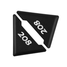 2pcs 자동차 도어 코너 범퍼 버퍼 보호 스크래치 수호자 푸조 208 액세서리 스타일링, 208 Black, 블랙, 2개