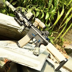 파미바미 8세대 성인용비비탄총보다좋은 M4A1 수정탄전동건 엠포 오징어게임총 배틀그라운드총 저격소총, 7번.소음 풀세트