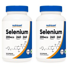 뉴트리코스트 셀레늄 200mcg 240캡슐 2병, 2개, 240정
