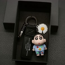 짱구는 못말려 캐릭터 데이지 귀여운 키체인 키홀더 열쇠고리 피규어 키링, 1개개, F