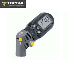 TOPEAK 토픽 펌프 Smartgauge D2 스마트 게이지 디지털 휴대용 자전거 공기압 측정기 소형 핸드펌프, 블랙, 1개