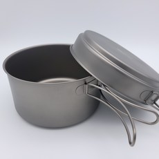 에이엠지 티타늄 코펠 1700ml 냄비 후라이팬 세트 케이스포함 무료 이니셜 각인 AMG Titanium Cookware set, 1개