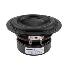 4 인치 자동차 스피커 4 옴 40W 오디오베이스 스피커 Hifi 사운드 음악 서브 우퍼 스피커 자동차 사운드 시, 한개옵션0