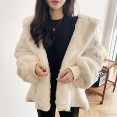 포근포근 후드 밍크퍼 페이크퍼 에코퍼 집업 점퍼
