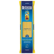 DE CECCO 得科 寬扁細麵 NO.7, 義大利知名品牌 杜蘭小麥粉製成, 500g, 1包