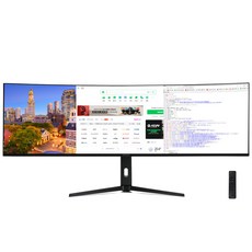 크로스오버 49DQHD9 NANO IPS BLACK USB-C 슈퍼울트라와이드 - 49인치 커브드 모니터 방문설치