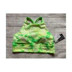 203830 룰루레몬 ENERGY BRA High Neck Long Line SZ 10 DSYW Shibori 넥타이 Dye
