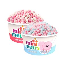 미니멜츠 구슬아이스크림 2종 30개(치즈딸기 15 솜사탕 15), 30개, 50g
