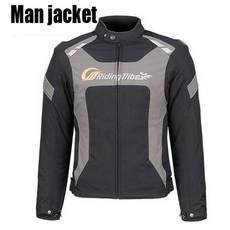 라이딩 부족 여성용 오토바이 재킷 보호 장비 모토 팬츠 정장 방수 투어링 의류 세트, M, Man jacket, 1개