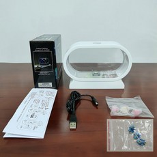 고양이 어항 물멍 고양이어항 수조 인테리어 조명 물고기 USB
