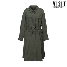 VISIT IN NEWYORK 하이넥 싱글 트렌치코트(VU9BB13)
