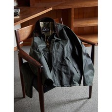 Barbour 【TRANSPORT 트랜스포트】왁스 코튼 쇼트 블루존 그린