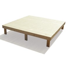 원목 평상 침대, 120 X 150Cm, (50Cm)