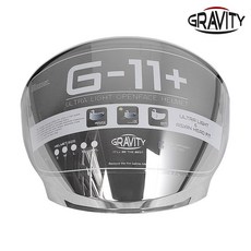 그라비티 GRAVITY G-11 PLUS 헬멧 쉴드 / UV코팅 / 오토바이 헬멧용품, 실버미러(silvermirror)