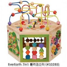 33285 장난감 7in1 에버어쓰 롤러코스터 놀이 원목, 기본 c089