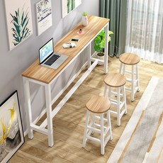  홈바테이블 긴 책상 카페 아일랜드 900 1800 2000 2600, 140x30x100 단일 테이블 