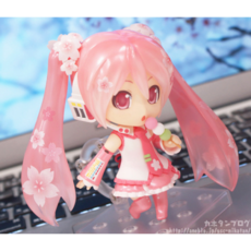 하쿠네 미쿠 10cm 벚꽃축제버전 페이스교체 넨도로이드 핸드메이드 피규어 보컬로이드, 단품