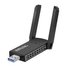 1300M 무선 네트워크 카드 비구동 기가비트 듀얼 주파수 데스크탑 usb 수신기 송신기 무선 WiFi 네트워크 카드, black