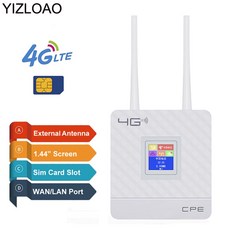 YIZLOAO 4G LTE/Wifi/모뎀 라우터 CPE 네트워크 액세스 포인트 4G 3G 안테나 SIM 광대역 모바일 핫스팟 Wifi/Singnal Booster|모뎀, 1개, LM321-3, 단일