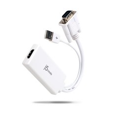 넥스트) USB 오디오 지원 RGB VGA to HDMI 컨버터 JDA214