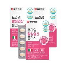 일양약품 프라임 활성형 엽산 플러스 / 이노시톨 함유, 60정, 3박스