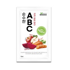 순수한 ABC쥬스 사과 비트 당근즙 100ml 80포 알뜰포장, 순수한 ABC쥬스 80포