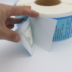  도서관 RFID 13.56Mhz 태그 일체형 보호스티커 A (2000개 세트), 직사각형 70mm X 100mm, 디자인(1), 시트 낱장 타입 