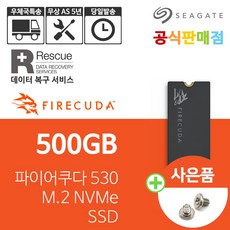 씨게이트 파이어쿠다 530 히트싱크 M.2 NVMe 500GB ZP500GM30023