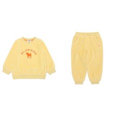 (백화점 상품) [블루독베이비] 24FW (YE)벨로아소프트스웨트셔츠A팬츠세트 (44C193340141501) 769350