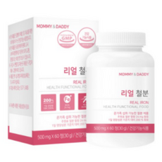 마미앤대디 리얼 철분 500mg, 60정, 1개