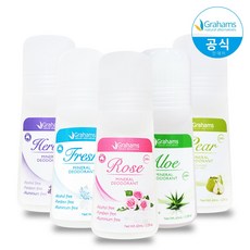 [그라함스 시즌off] 로즈 미네럴 데오드란트 롤-온 65ml 내추럴성분, 단품