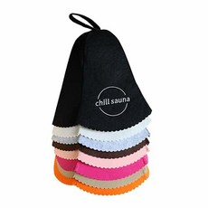 사우나 모자 chillsauna (오렌지 × 2) サウナハット chillsauna （オレンジ×2）, 2개