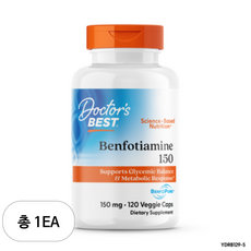 닥터스베스트 벤포티아민 150mg 베지 캡 비건 글루텐 프리, 1개, 120정