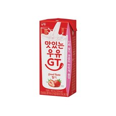 남양 맛있는우유 딸기우유 팩음료 180ml x 7개