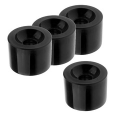 shangren 4 개/대 70mm x 51mm 스케이트 보드 롱 보드 PU 휠 블랙/블루/그린/레드/옐로우/클리어 블루, 블랙